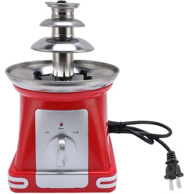 3-laags Mini Chocoladefontein Roestvrij Staal Elektrische Chocoladefondue Fonteinmachine voor L gray