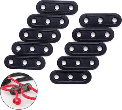 FSW-Products Scheerlijn Spanners - kunststof voor tent - 10 stuks - zwart