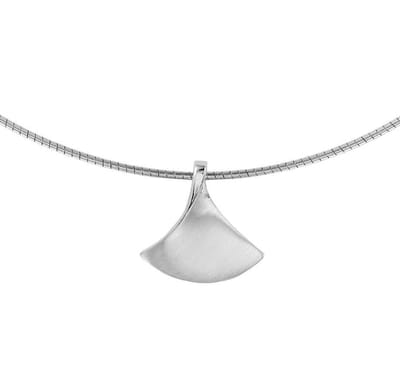 YO&NO - Ketting -  Zilver - Omega - Fantasie -  poli/mat - 1,5 mm -  42 + 3 cm - Sieraden vrouw - Gerhodineerd - Zilver 925