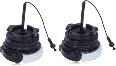 Benzinedop Oliedop - Tankdop Set - Kettingzaag Onderhoud - Specifieke Pasvorm - 2 Stuks - Zwart