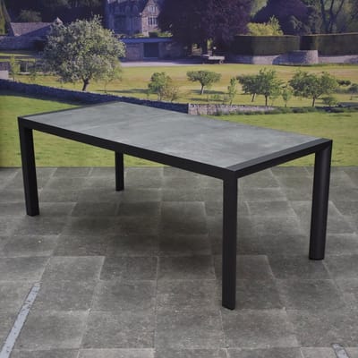 Dexter dining tuintafel 194x90xH74,5 cm antraciet