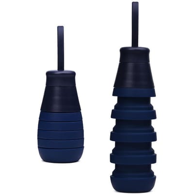 Creatieve Sportfles Opvouwbare Intrekbare Siliconen Beker met Handvat Waterbeker Draagbare Buiten Waterfles Cadeau 500ml