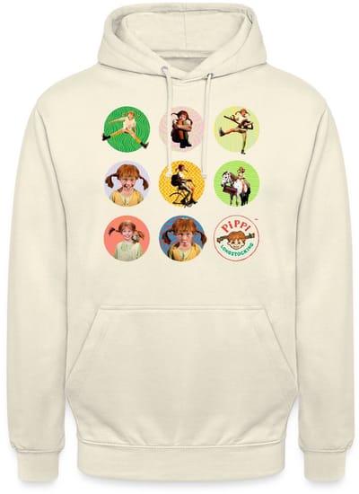 Pippi Langkous Foto's Van Pippi In Cirkels Hoodie Unisex