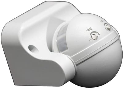 Infrarood bewegingsmelder - PIR sensor - Automatische verlichting - 180 graden detectie - 12 meter bereik - Wit