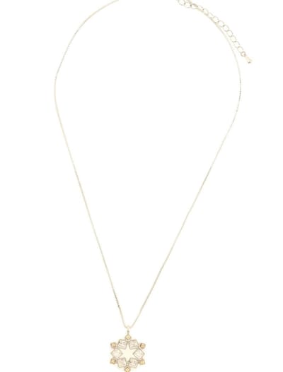 Behave® Dames Ketting - Zilverkleur Hangertje 40 cm - Nikkelvrij, Handgemaakt