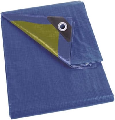 Afdekzeil - Beschermhoes Waterdicht - Buiten Beschermen - Versterkte Hoeken 14 Ogen - 3 X 4 Meter - Blauw Groen