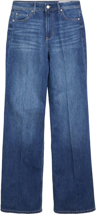 wide leg jeans van katoenmix model 'Suri'