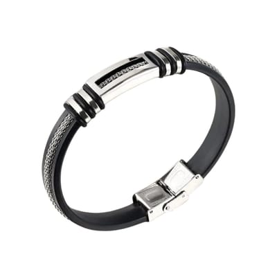 Livano Armband - Staal - Nep Zilver - Heren - Stalen