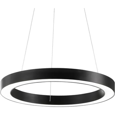 Ideal Lux LED hanglamp Oracle, Ø 60 cm, zwart, 3.000 K