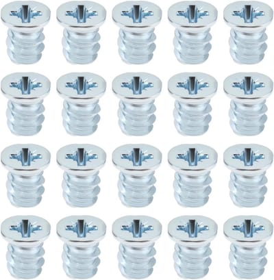 20 Stuks M6 x 9mm Slider Schroeven voor Meubels, Geschikt voor HEMNES en Andere IKEA Producten