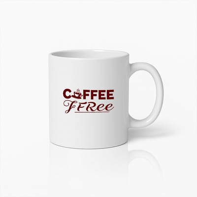 Keramische Koffiemok voor Koffieliefhebbers - Elegante "Koffie Gratis" Ontwerp voor Thuis en Kantoor