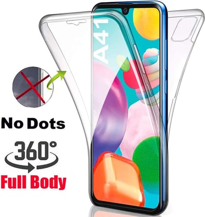 Hoesje Geschikt Voor Samsung Galaxy A41 Dual TPU Hoesje ( Voor en Achter) Transparant