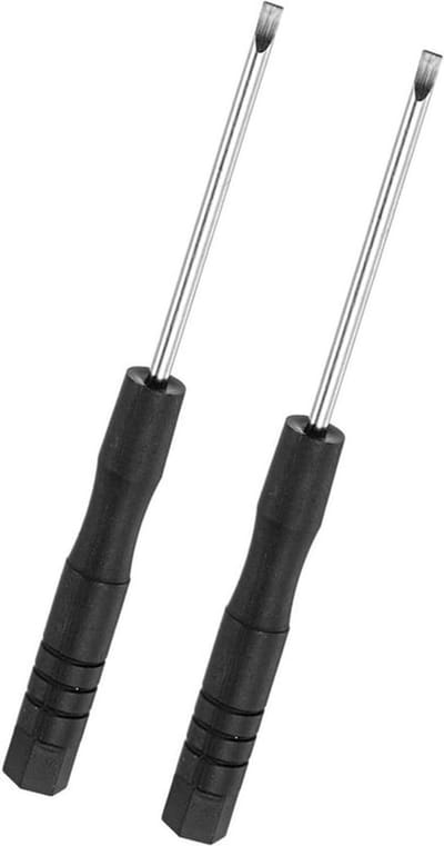 Mini Sleufschroevendraaier 2mm Plat voor Reparatie van Kleine Apparaten - Set van 2 Stuks, Precisie Gereedschap voor Klussen en Onderhoud