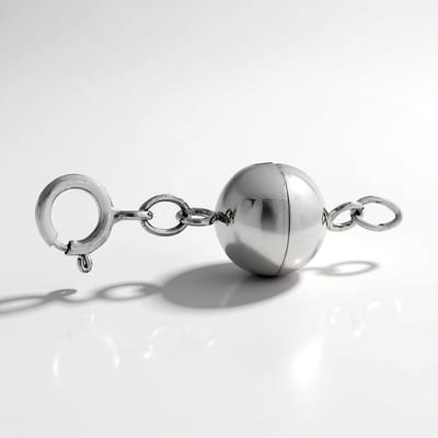 Cavill - Gouden ketting 585 Witgoud - Hoogwaardige Magneetsluiting - Polijsting Witgoud - Robuuste, Elegante Sieraad met Certificaat