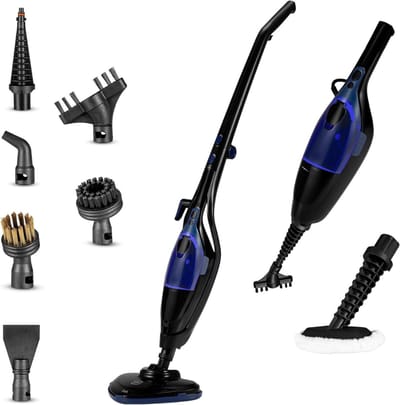 Nexvo® Stoomreiniger vloer - Stoomreiniger - Stoomreinigers - Zwart - ‎28cm x 21cm x 115cm