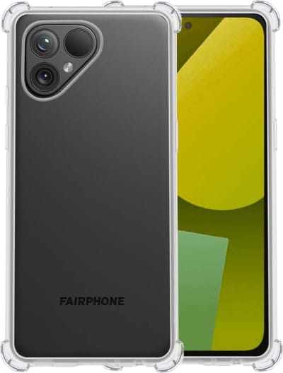 Hoesje - Geschikt voor Fairphone 5 - Sterk & Shockproof - Siliconen Case - Back Cover - Telefoon Hoes Shock Proof - Telefoonhoesjes - Transparant