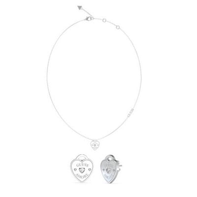 Guess - JUBS05080JWRHT/U - Sieraden Set - Dames - Ketting en Oorbellen - Amore