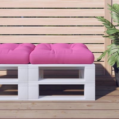 Palletkussen - Vloerkussen Tuin - Buiten Zitten - Zachte Vulling - 50 x 50 cm - Roze