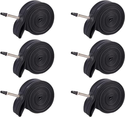 Fiets binnenband - Vervangende binnenband - Racefiets reparatie - Butyl rubber samenstelling - 700x18/25C - Zwart