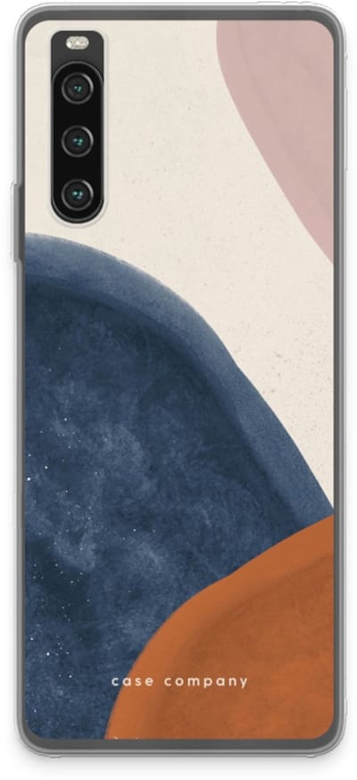 Case Company® - Hoesje geschikt voor Sony Xperia 10 IV hoesje - Geo #1 - Soft Cover Telefoonhoesje - Bescherming aan alle Kanten en Schermrand