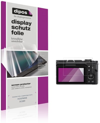 dipos – 4x Beschermfolie geschikt voor HOOPWNE DC089 | Krasbestendige & heldere Screenprotector Ultra-Thin