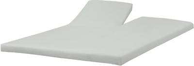 Princess Line Comfortabel Ultra-Soft Splittopper Hoeslaken 160x200 - 100% Katoen Jersey - Hoeslaken voor Elektrisch & Verstelbaar Bed - Rondom Elastiek - Hoekhoogte 15 cm - Bovensplit ca. 90 cm - Wit
