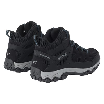 Regatta Dames/Dames Edgepoint IV Mid Cut Wandelschoenen (Zwart/stormblauw)
