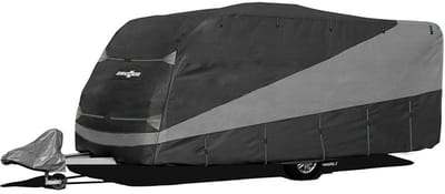 Brunner Caravanhoes Design 12M - Voor Caravans van 400-450 cm - Ademend & Waterafstotend - 4-Lagen UV-Bescherming - Windvast - Met Opbergtas