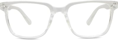 VERTEBRIL Cubo - Sterkte -0.50 – Kleur Transparant - GEEN leesbril - Unisex bril voor veraf - Lichtgewicht montuur – Rechthoekige pasvorm - Hoogwaardig MIN glas - Myopie/bijziendheid - Inclusief etui en doekje