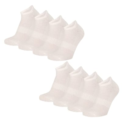 Apollo (Sports) - Bamboe Sneakersokken Kids - Zwart - Maat 23/26 - 8-Pack - Voordeelpakket
