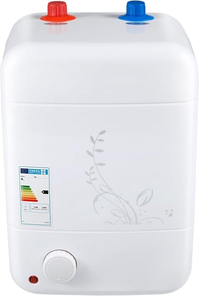 Elektrische Doorstroomboiler - Kleine Warmwaterboiler - Snel Warm Water - Duurzaam Roestvrij Staal - 25.5 x 25.5 x 35 cm