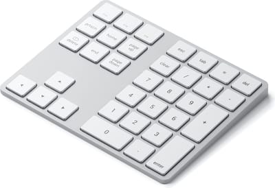 Satechi Bluetooth Extended Keypad - keypad - Zilver - Numpad - Zilver