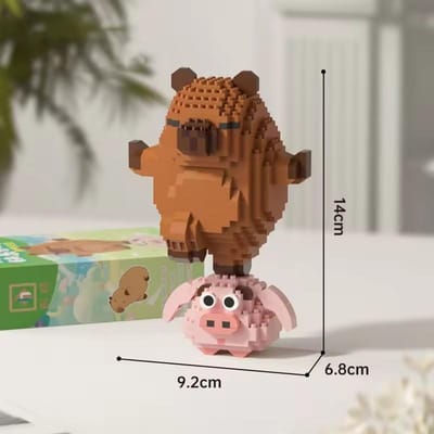 Hoge Kwaliteit Capybara Hoge Kwaliteit Bouwen Hoge Kwaliteit Blokken Verzameling kit Hoge Kwaliteit Capybara Hoge Kwaliteit Poppetje Bouwpakket Hoge Kwaliteit