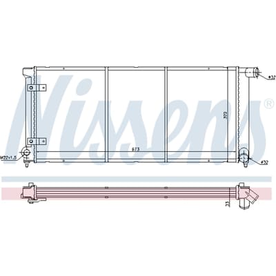 Radiator, motorkoeling NISSENS 65175