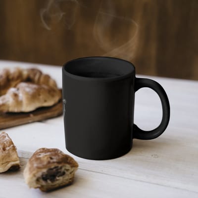Magische Mok - Foto op Warmte Mokken - Koffiemok - Microfoon - Delfts blauw - Muziek - Magic Mok - Beker - 350 ML - Theemok