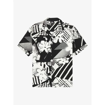Quiksilver Safe Paradise Overhemd Met Korte Mouwen Grijs S Man