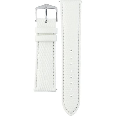 Hirsh Horlogeband -  Rainbow Wit - Leer - 20 mm