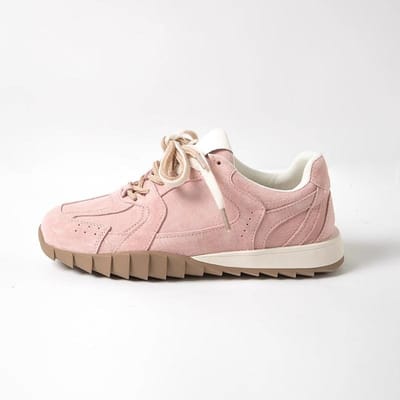 Nieuwe Platte Retro Sport Vrije Tijd Jogging Schoenen Draagbaar Alles-Match Zachte Zool Pumps Dames 40 beige