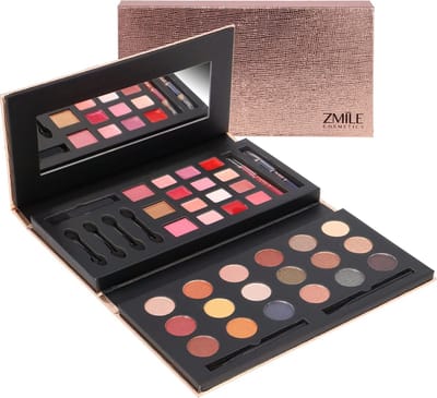 Roze Beauty Box met Spiegel – Complete make-up set voor jonge meiden – Veganistisch & kindvriendelijk – Perfect als cadeau, ook voor onderweg