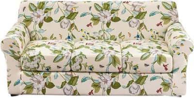 Verstelbare Stretch Sofa Cover met 2 Kussenslopen voor 3-Zits Bank, Perfecte Bescherming en Stijl
