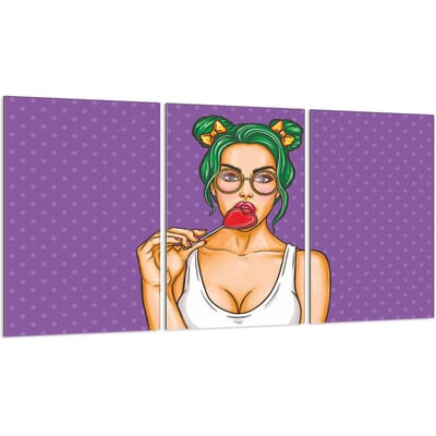 TMK ArtDeko Serie - Snijplank Glas - 3x30x52 cm - Osłona tegen Spetters - Veelzijdig en Duurzaam