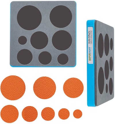 Dailygoody - Lederen Snijden Dies - Ronde Stansvormen - Duurzaam en Herbruikbaar - 15x15 cm - Voor Accessoires - Perfect voor Vrouwen en Kinderen