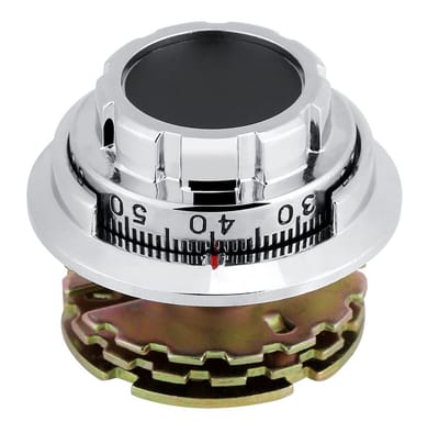 Dailygoods - Mechanische Safe Lock Kit - Disc Coded Dial Lock - Veilig en betrouwbaar - Zilver - Cijfersloten voor sieraden - Geschikt voor kluis en d...