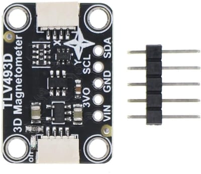 Dailygoody - TLV493D Triple-Axis Magnetometer Sensor - 3-Assige Magnetometer - Compact en nauwkeurig - DC 3.3V I2C - Voor 3D-magnetische velden - Idea