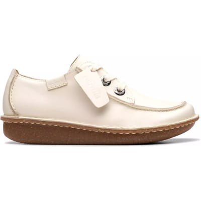 Clarks Funny Dream - dames veterschoen - Wit - maat 37 (EU) 4 (UK)