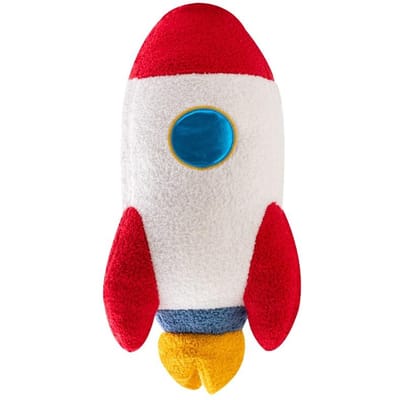 58cm Pluche Raket Astronaut Speelgoed Gevuld Ruimteschip Kussen Home Decoratie Verjaardagscadeau Ruimteontdekking Educatief Voor Kinderen white