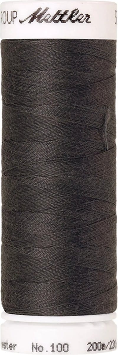 Amann Mettler Seralon Naaigaren – Dark Charcoal (0416) – 200 m – No. 100 – 100% Polyester – Per Stuk