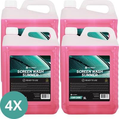 Velorest Ruitenwisservloeistof Zomer 5L (4-pack) - Ruitensproeiervloeistof - Ruitenwisservloeistoffen - Ruitenvloeistof Auto - Ruitenwisservloeistof Concentraat - Screenwash