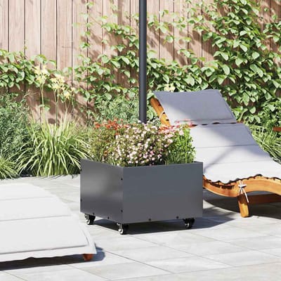 vidaXL - Parasolvoet - 11.75 - kg - Antraciet - Staal - Vierkant