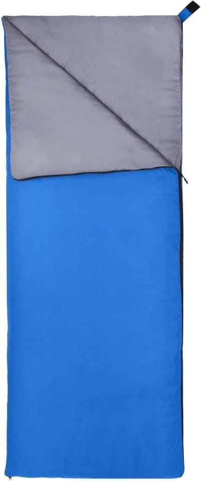 Slaapzak Volwassenen - Kampeerzak Buiten - Kamperen en Hiken - Ultralicht en Draagbaar - 190 x 75 cm - Blauw